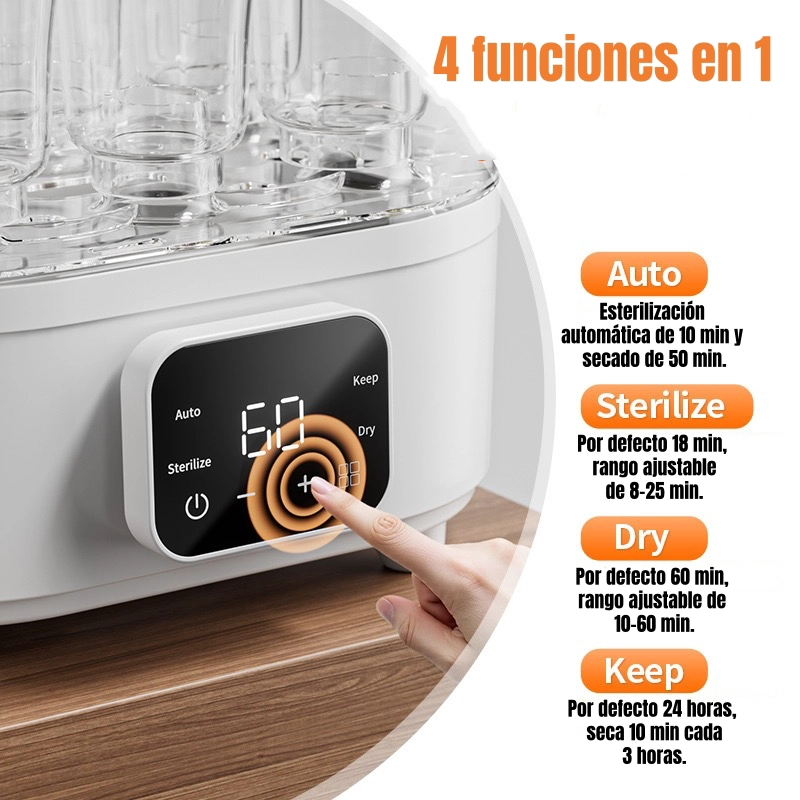 ESTERILIZADOR Y SECADOR ELE CTRICO MAMADERAS BY LUBABYCAS - 5