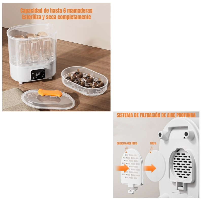 ESTERILIZADOR Y SECADOR ELE CTRICO MAMADERAS BY LUBABYCAS - 7