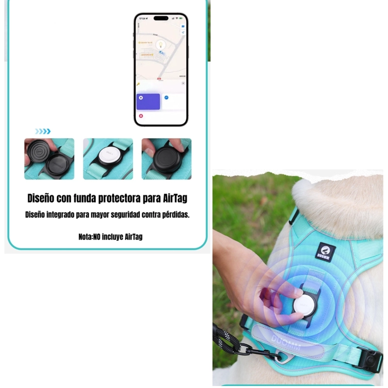 ARNE S PARA PERRO AJUSTABLE CON CORREA 1,5M REFLECTANTE KAYLA - 3