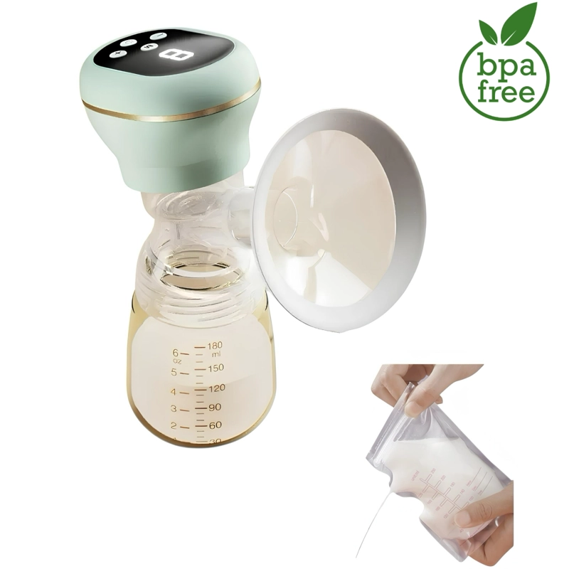 EXTRACTOR DE LECHE ELE CTRICO 10 BOLSAS RH289 VERDE LUBABYCAS - 1
