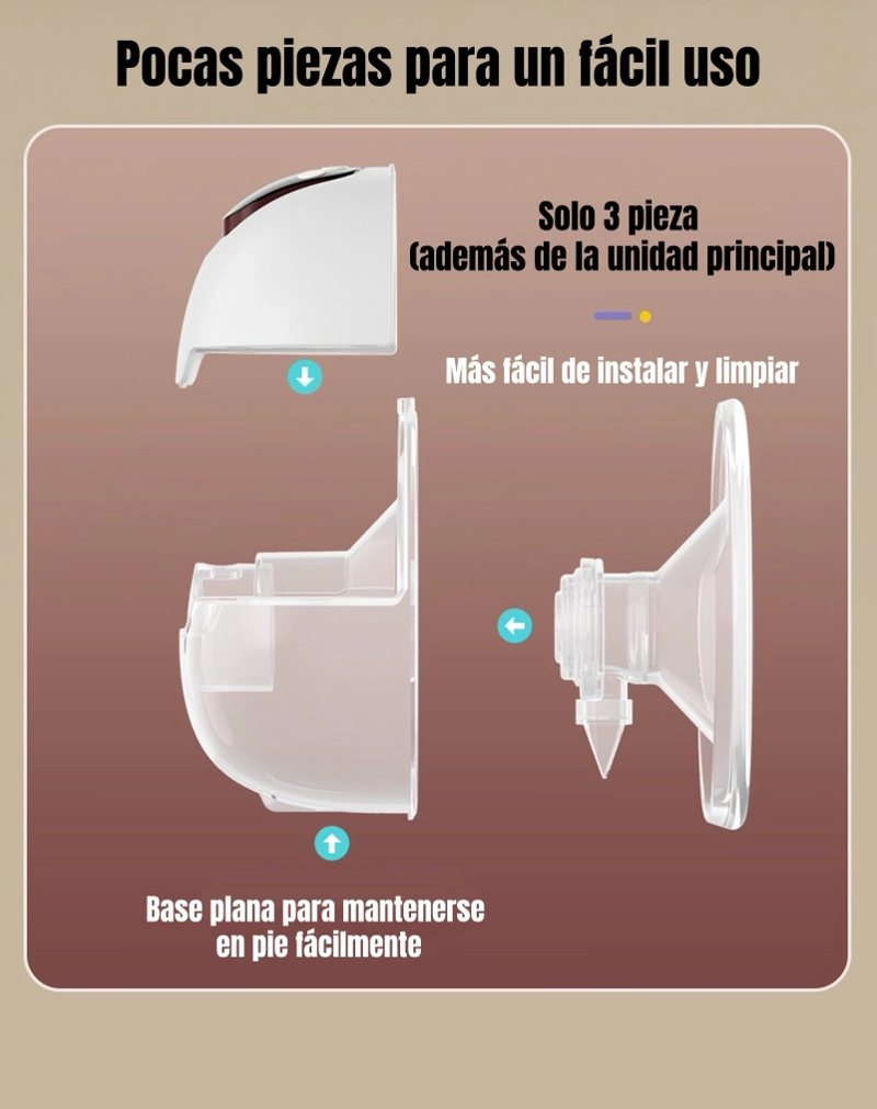 EXTRACTOR DE LECHE ELE CTRICO PORTATIL W210 LUBABYCAS - 8