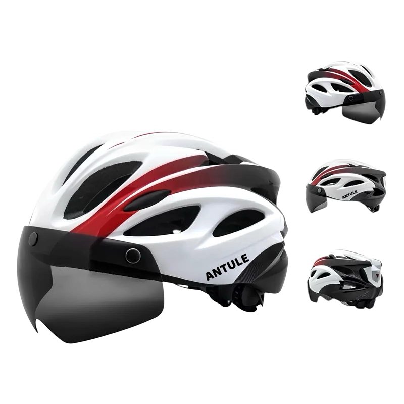 CASCO BICICLETA ADULTO CON VISERA MAGNE TICA BLANCO RS ANTULE - 1