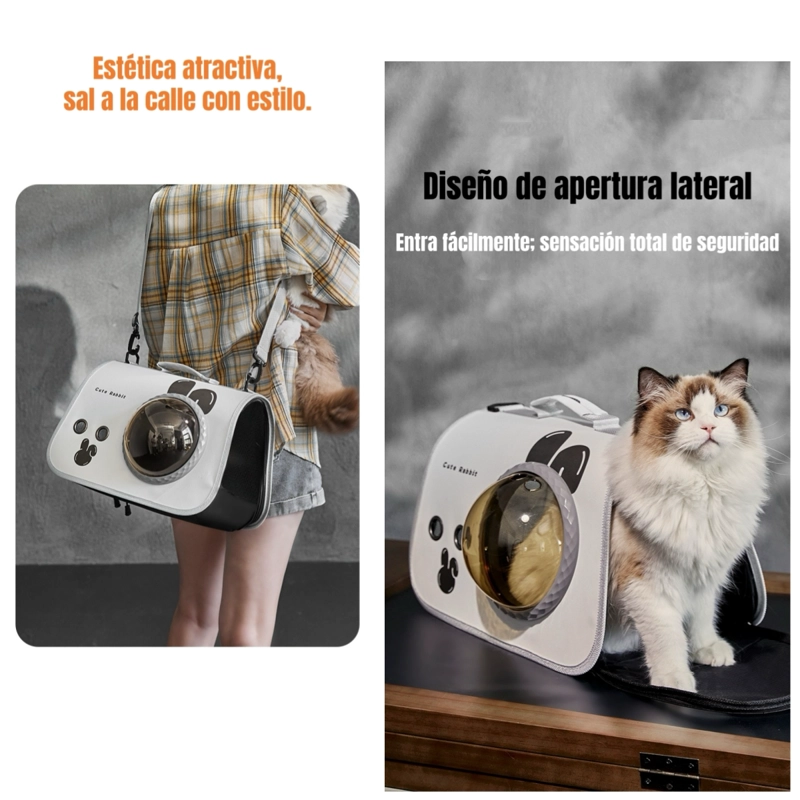 BOLSO TRANSPORTADOR DE MASCOTAS ATENEA 2 EN 1 BY LUBABYCAS - 5