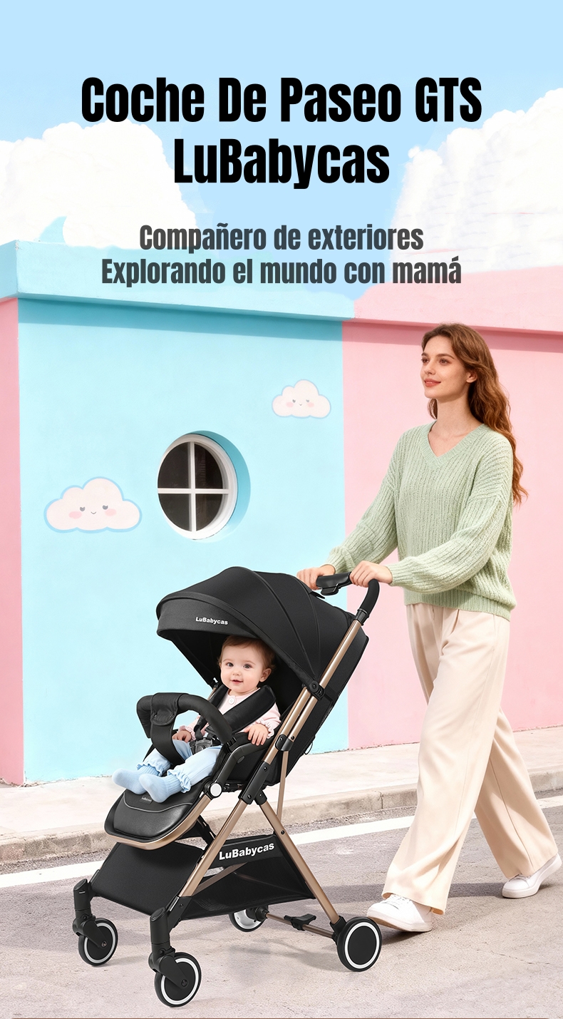 COCHE DE PASEO ULTRA LIVIANO 0-3 AÑOS GTS LUBABYCAS - 2