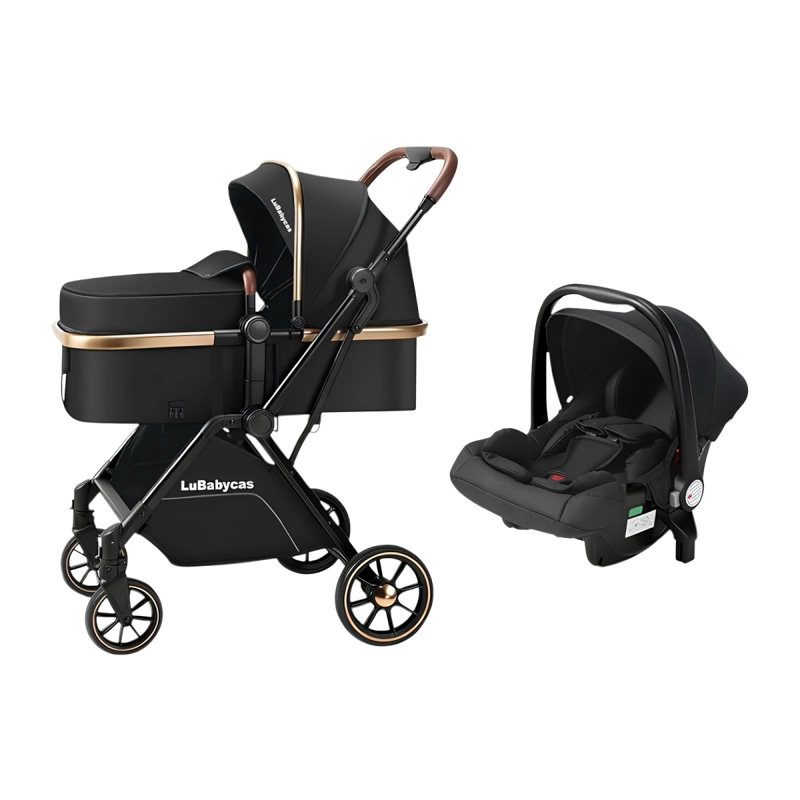 COCHE TRAVEL SYSTEM LUBABYCAS 0-4 AÑOS ALUMINIO ALVIN ROSADO - 1