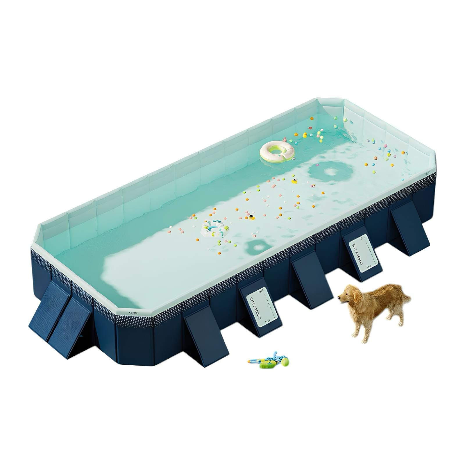 PISCINA PLEGABLE NO REQUIERE INFLADO 400CM NIÑOS LUBABYCAS - 1