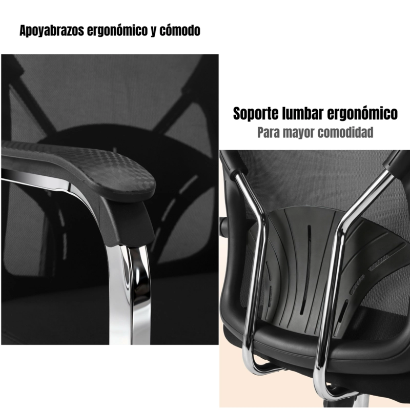SILLA DE ESCRITORIO EJECUTIVA ERGONOMICA PACK 2 SILLAS LEAP - 2