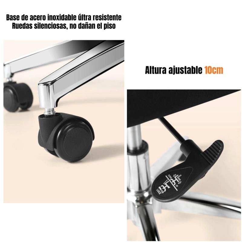 SILLA DE ESCRITORIO EJECUTIVA ERGONOMICA PACK 2 SILLAS LEAP - 4