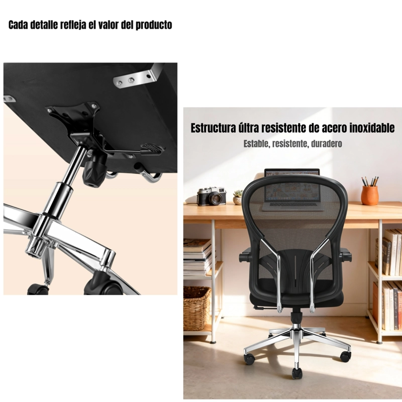 SILLA DE ESCRITORIO EJECUTIVA ERGONOMICA PACK 2 SILLAS LEAP - 5