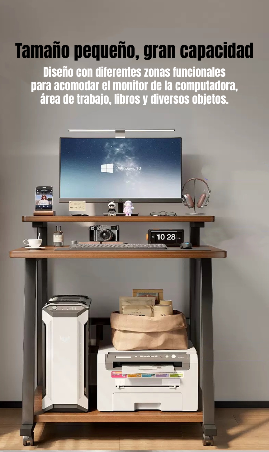 ESCRITORIO MOVIL COMPACTO CON REPISA 80X58X82CM EXPRESS - 4