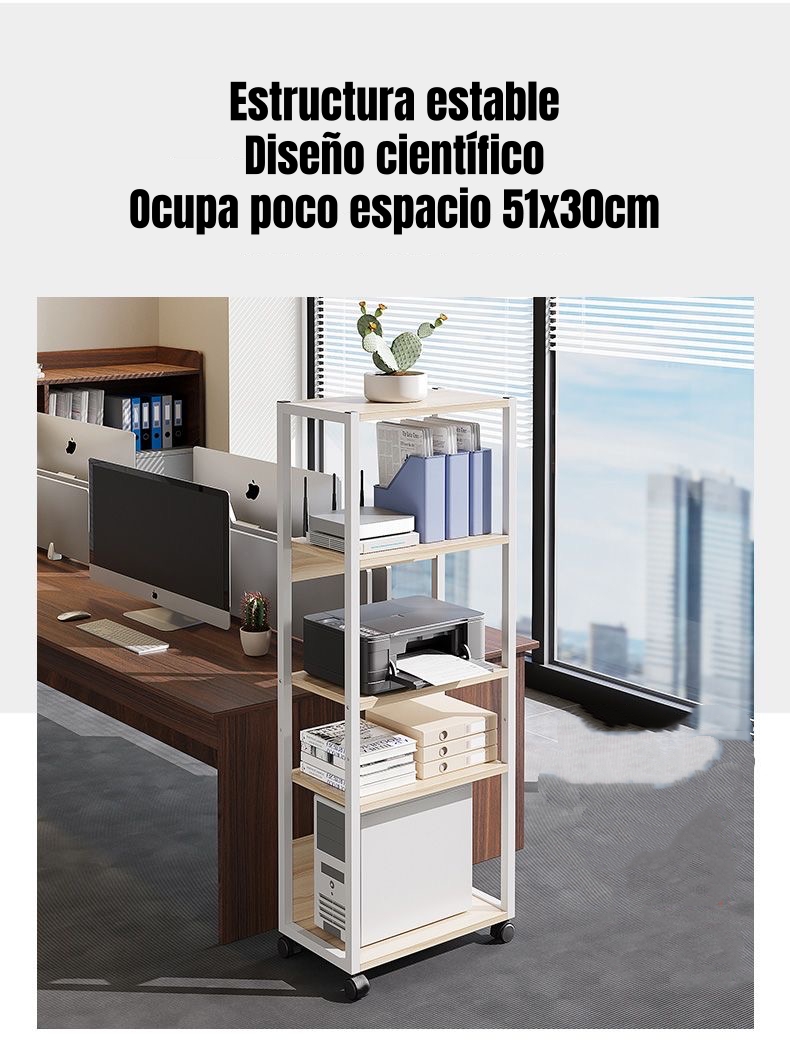 ESTANTES REPISAS DE 5 NIVELES MOVIBLE 51X30X136CM JR5 - 3