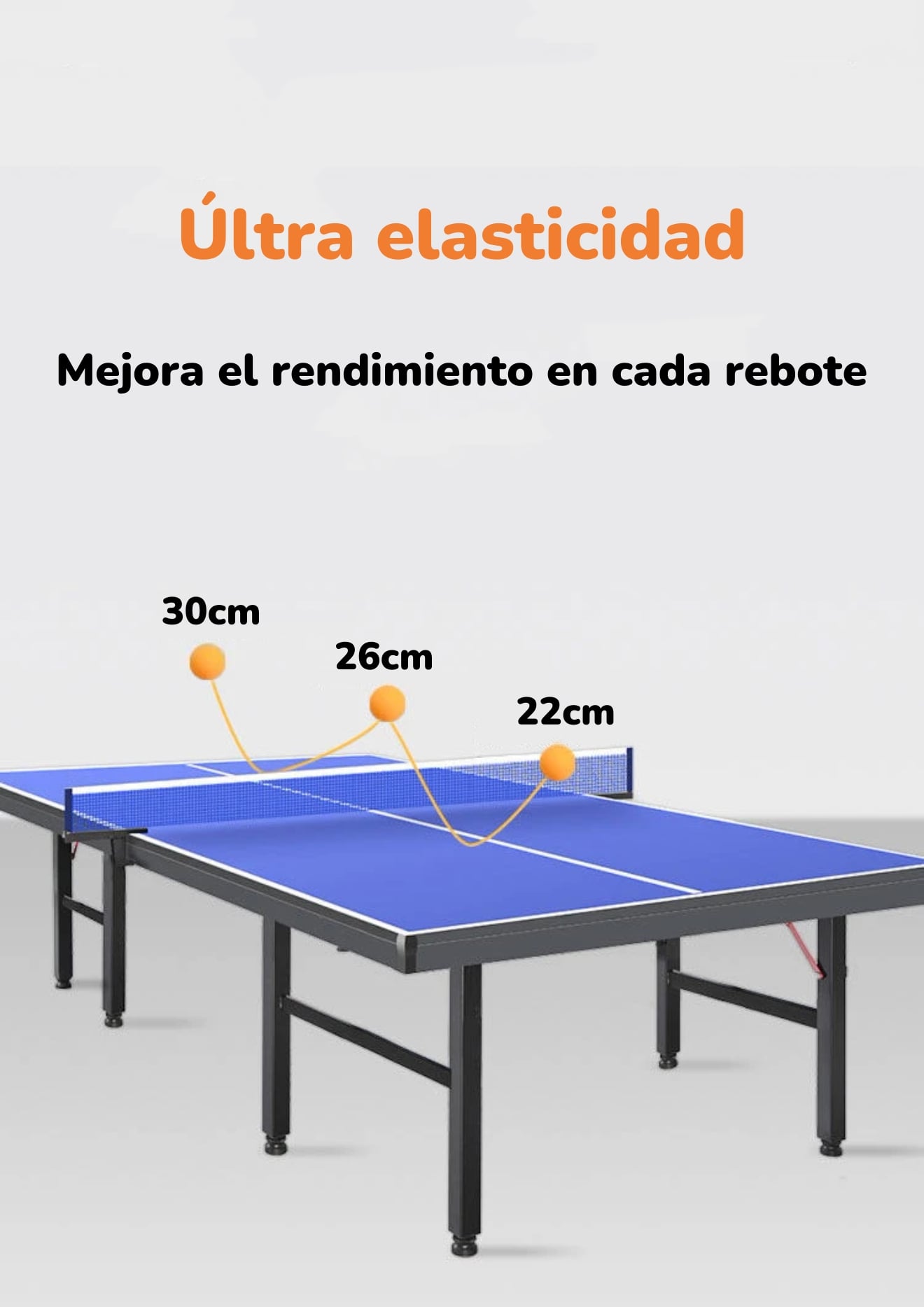 MESA DE PING PONG PROFESIONAL PLEGABLE 274CM BY LUBABYCAS - 7