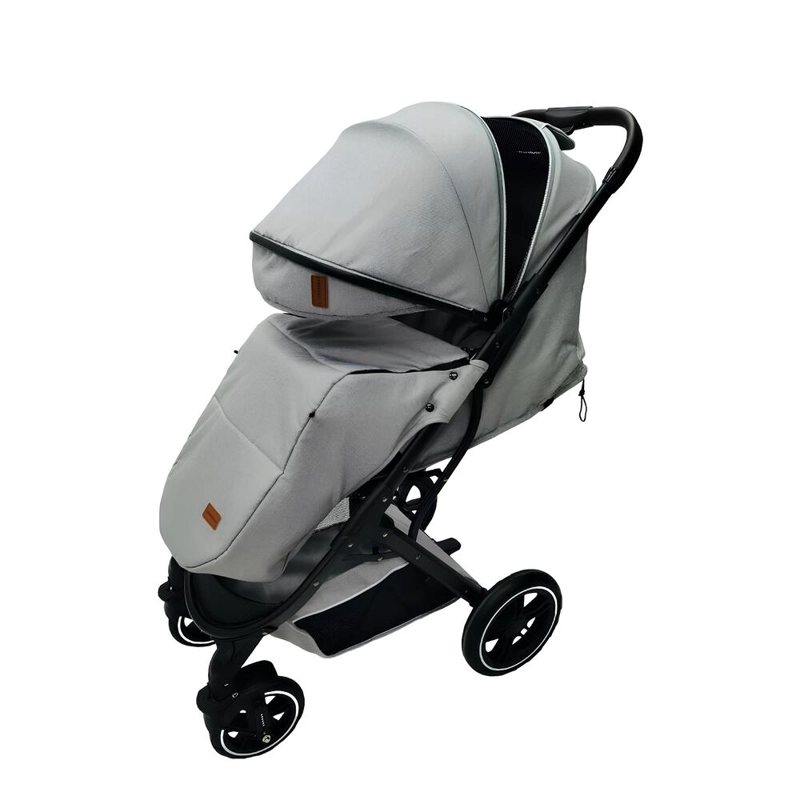 COCHE DE PASEO CON CUBRE PIES LUBABYCAS GRIS - 2