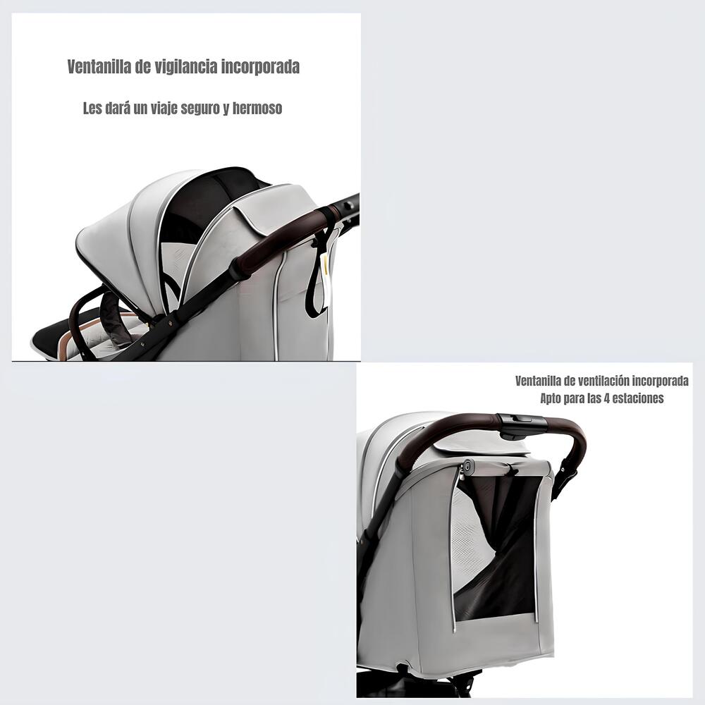 COCHE DE PASEO CON CUBRE PIES LUBABYCAS GRIS - 6