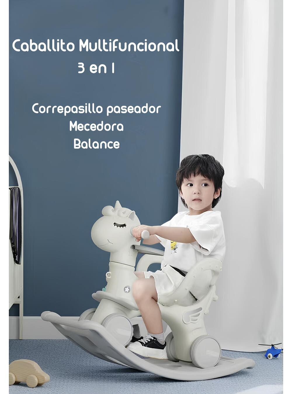 CORREPASILLO ANDADOR BALANCE 3 EN 1 CON ACCESORIOS ROSADO - 2