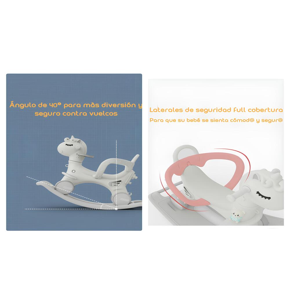 CORREPASILLO ANDADOR BALANCE 3 EN 1 CON ACCESORIOS ROSADO - 7