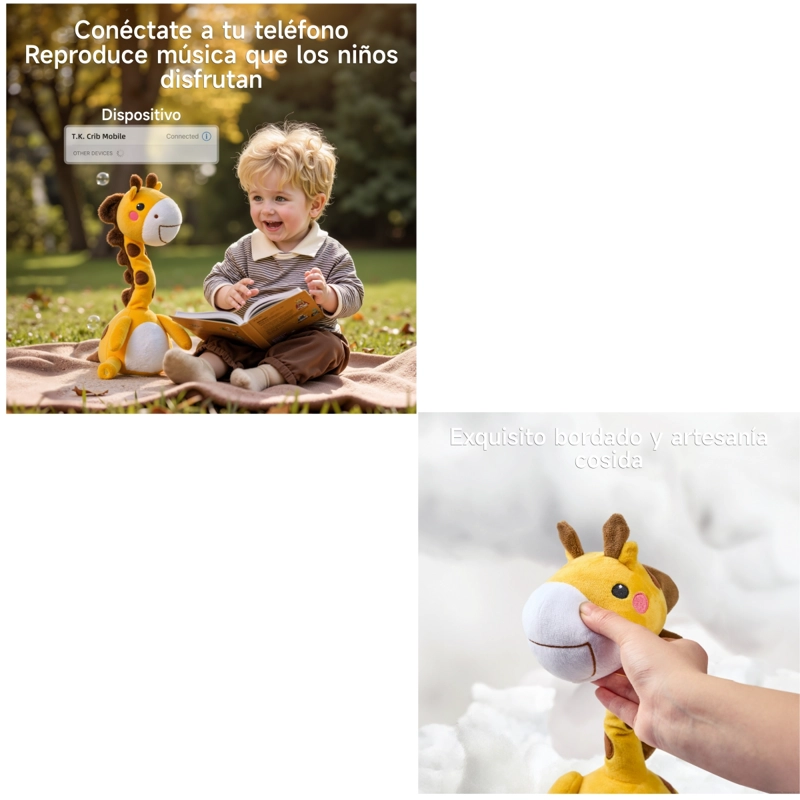 JUGUETE MUSICAL JIRAFA INTERACTIVA 4 EN 1 TM295 LUBABYCAS - 6