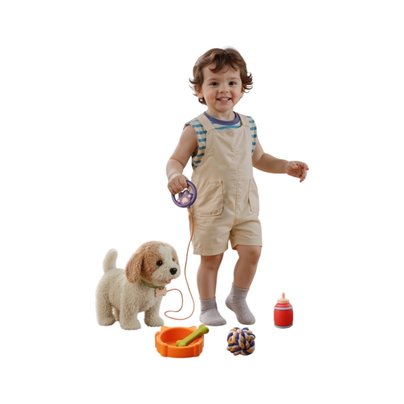 PERRO DE PELUCHE JUEGO DE JUGUETES MUSICAL TM381 LUBABYCAS - 1