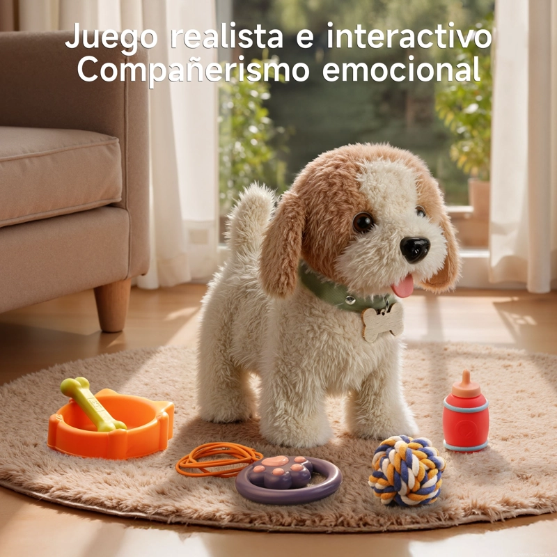 PERRO DE PELUCHE JUEGO DE JUGUETES MUSICAL TM381 LUBABYCAS - 2