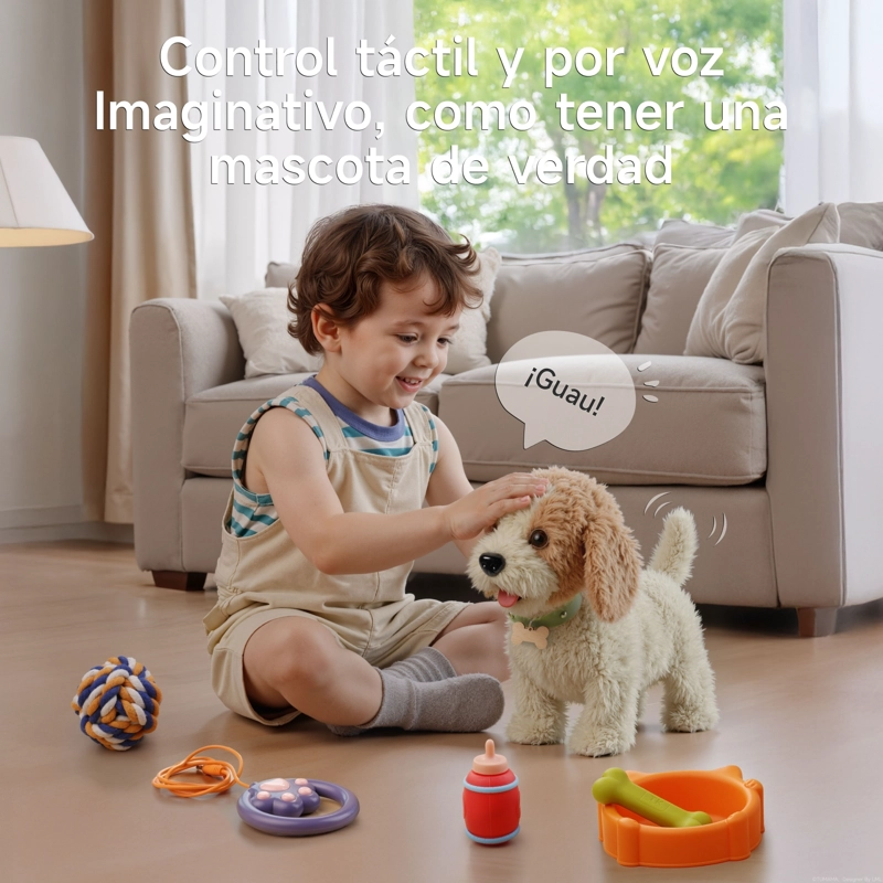 PERRO DE PELUCHE JUEGO DE JUGUETES MUSICAL TM381 LUBABYCAS - 3