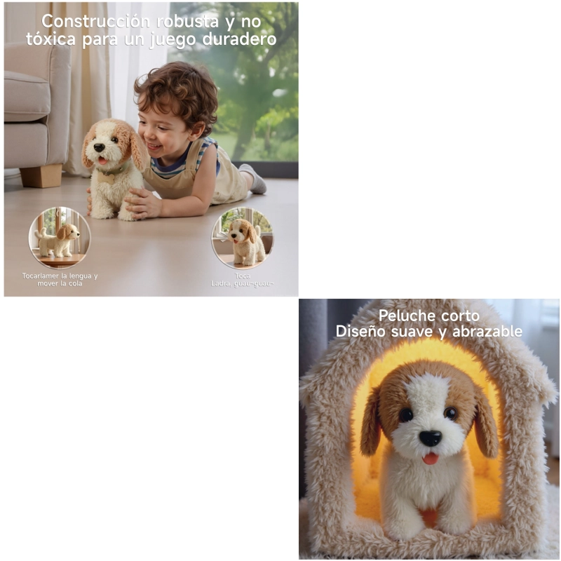 PERRO DE PELUCHE JUEGO DE JUGUETES MUSICAL TM381 LUBABYCAS - 5