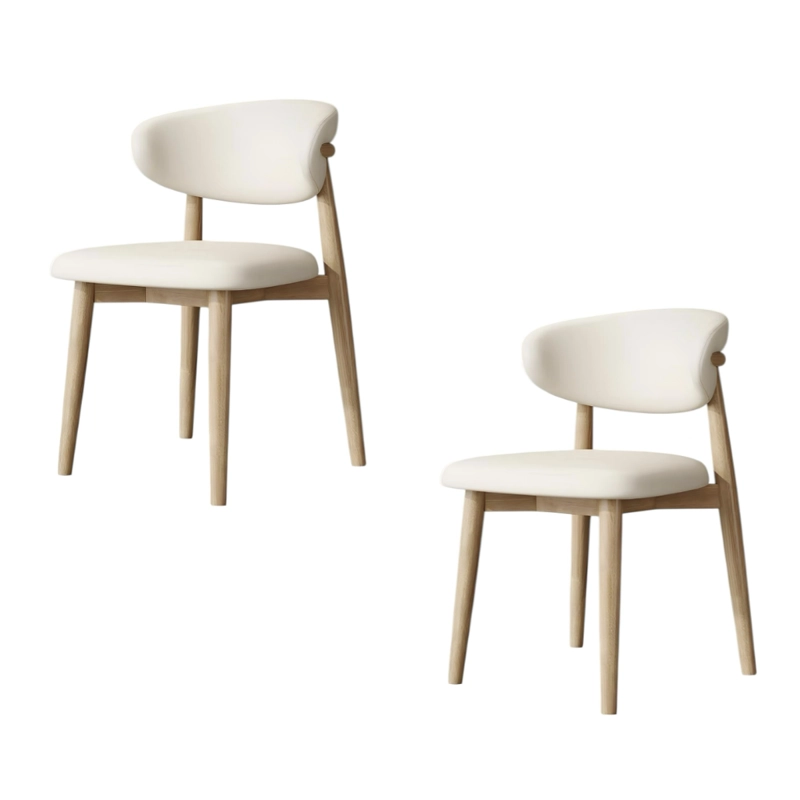 PACK 2 SILLAS DE COMEDOR COLOR MADERA FAMILY BY LUBABYCAS - 1