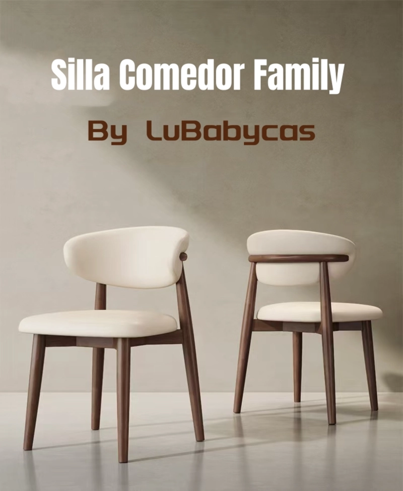 PACK 2 SILLAS DE COMEDOR COLOR MADERA FAMILY BY LUBABYCAS - 2