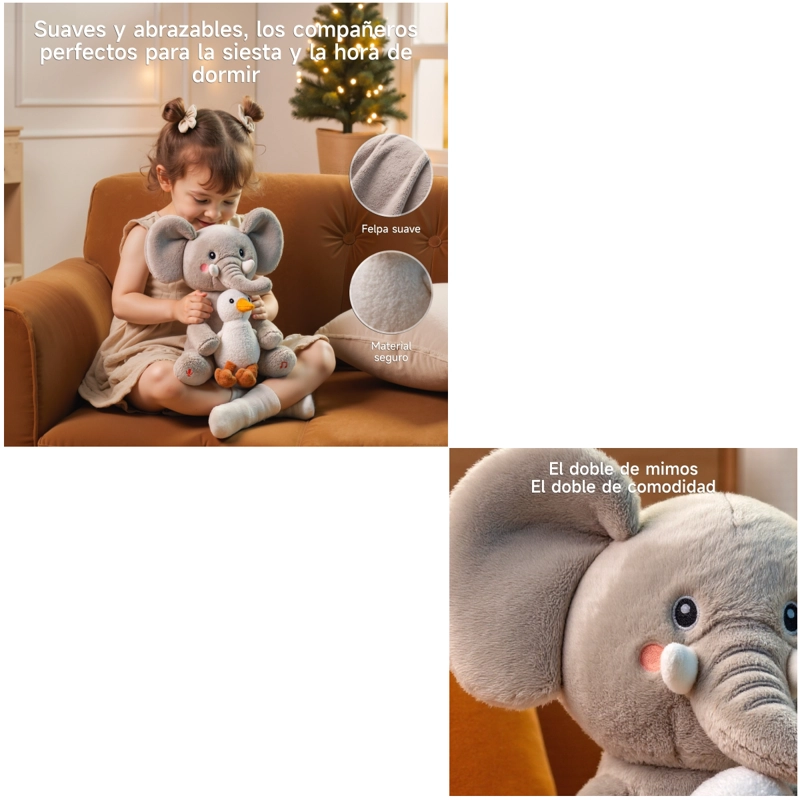 PELUCHE ELEFANTE INTERACTIVO GRABA CANTA Y SE BALANCEA TM389 - 8