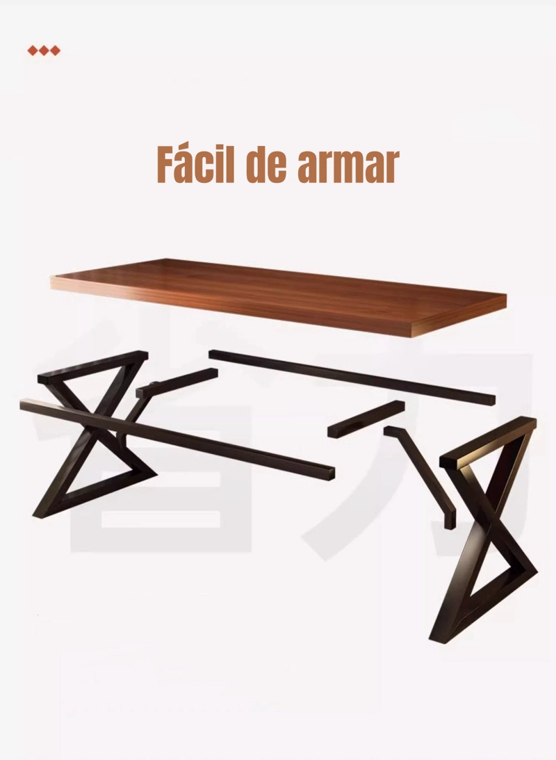 ESCRITORIO MESA COMEDOR GAMER 120*60*75CM LUBABYCAS - 6