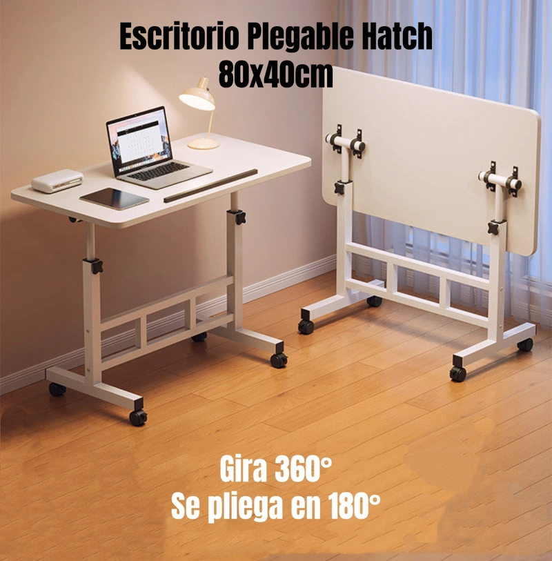 ESCRITORIO PLEGABLE HATCH 80X40CM CON BARRERA ANTIDESLIZANTE - 2