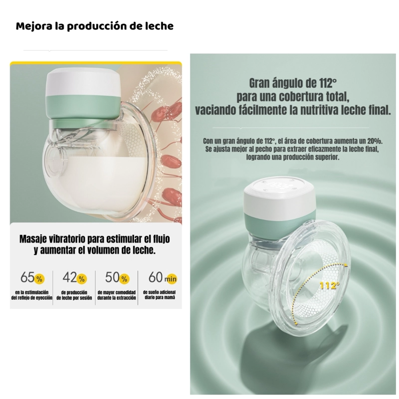 EXTRACTOR DE LECHE ELE CTRICO MANOS LIBRE W103 LUBABYCAS - 3