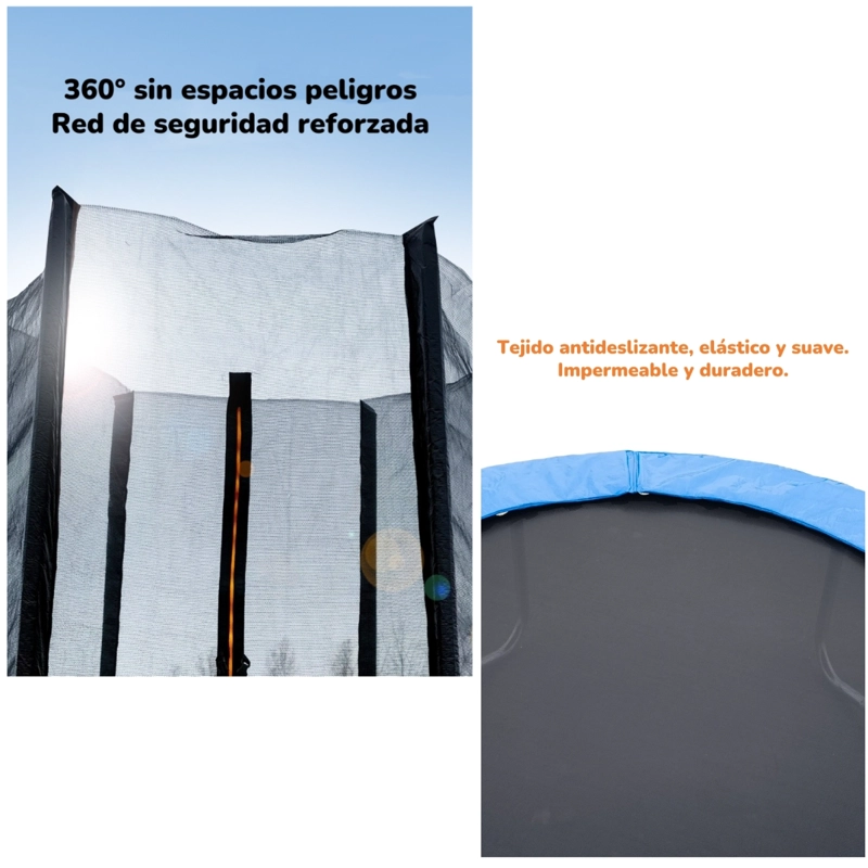 CAMA ELASTICA TRAMPOLINE 183CM CON ESCALERA VALLE LUBABYCAS - 3