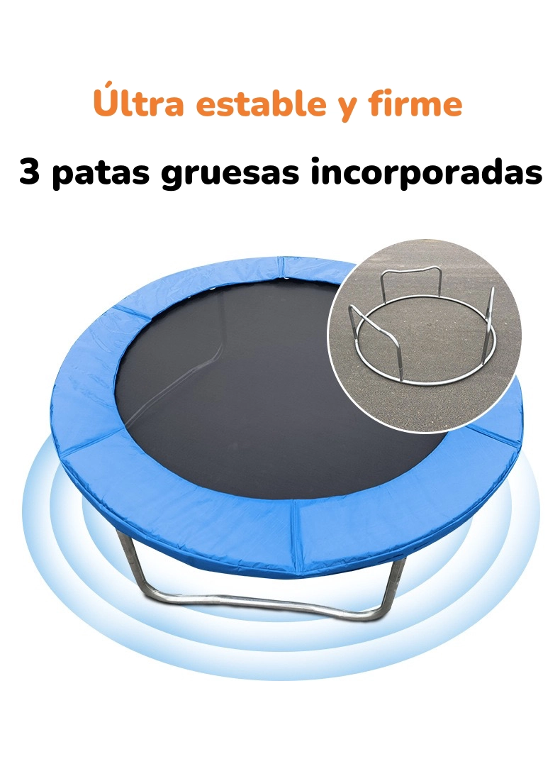 CAMA ELASTICA TRAMPOLINE 183CM CON ESCALERA VALLE LUBABYCAS - 5