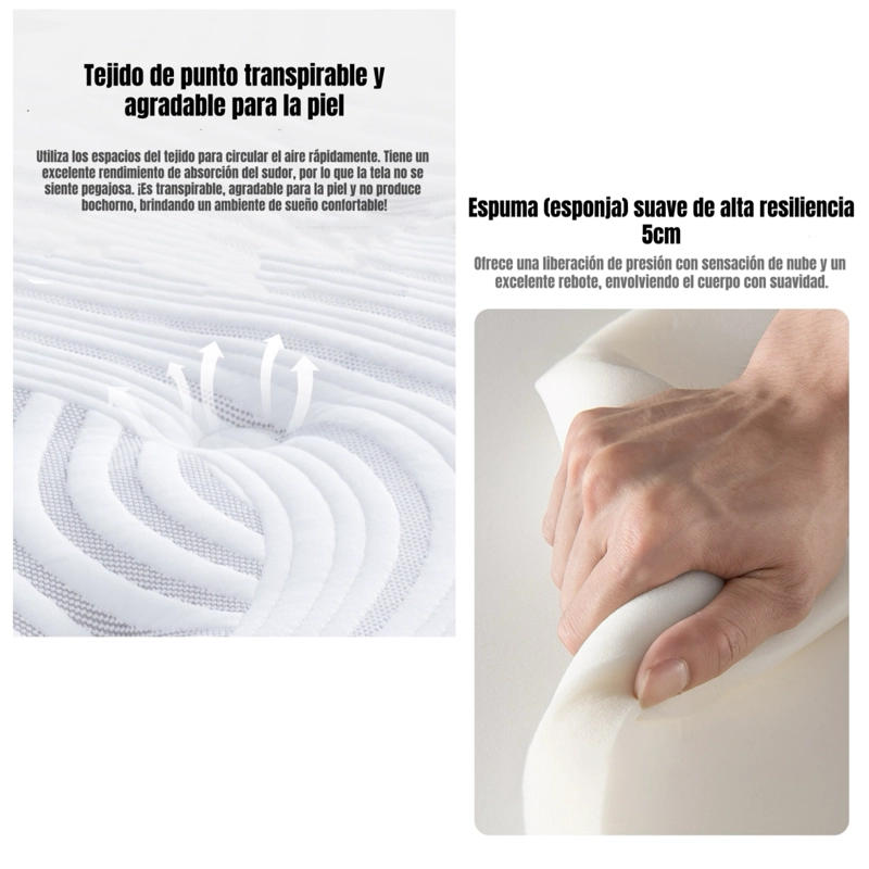 COLCHON KING COMPRIMIDO POCKET LAND 180X200X30CM - 5