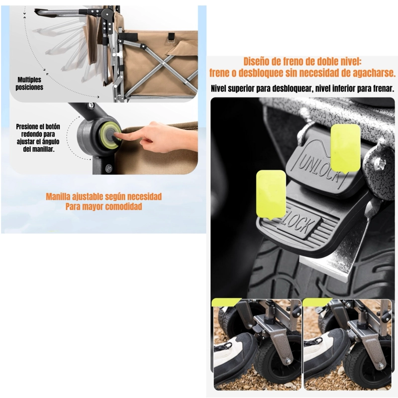 CARRO CAMPING EXPANDIBLE CON MESA MULTIFUNCIONAL MULE - 3