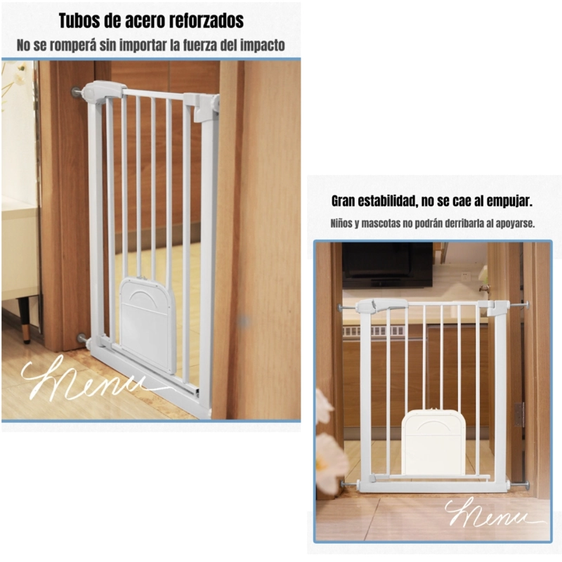 PUERTA DE SEGURIDAD EXPANDIBLE BEBE  DOOR 77-92CM LUBABYCAS - 3