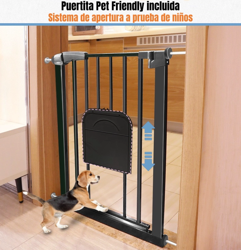 PUERTA DE SEGURIDAD EXPANDIBLE BEBE  DOOR 77-92CM LUBABYCAS - 5