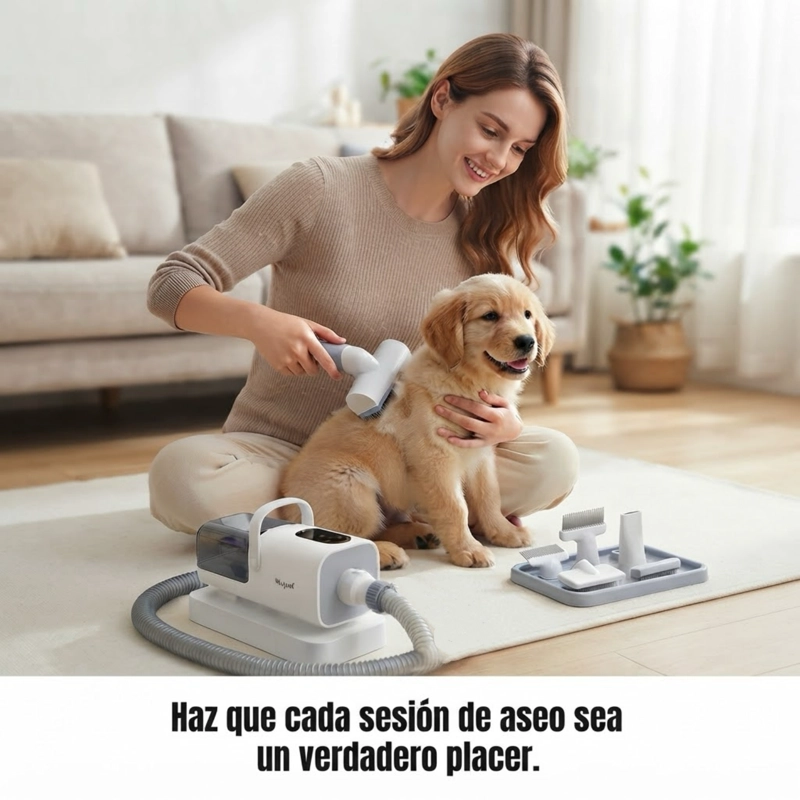 KIT DE ASEO MASCOTAS ASPIRADORA CORTAPELOS 2 EN 1 NEO - 7
