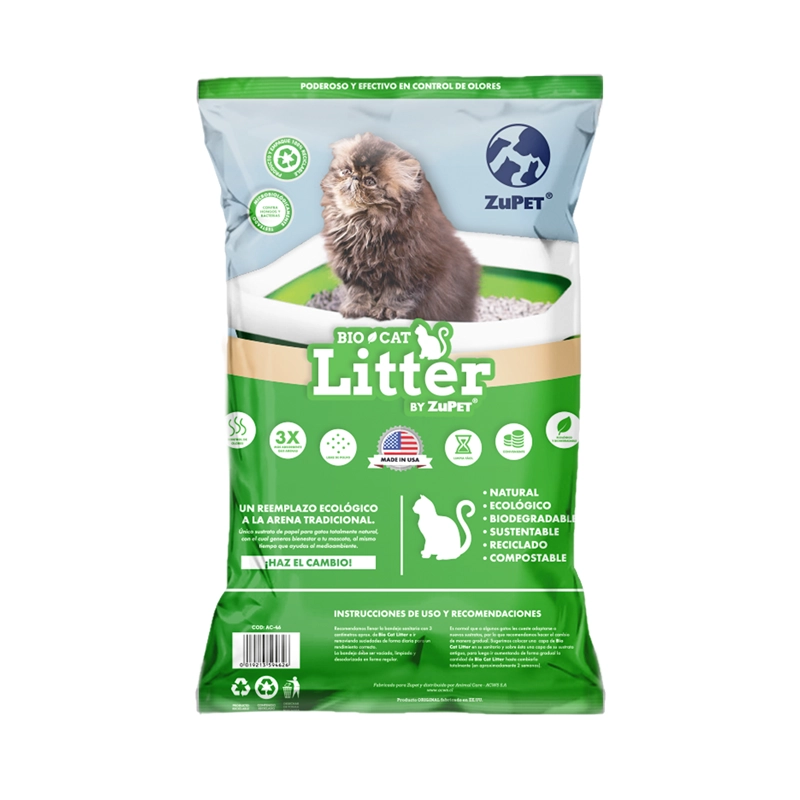 SUSTRATO CONEJOS COBAYOS ZUPET PAPEL SANITARIO BIO CAT LITTER 15 L - 2