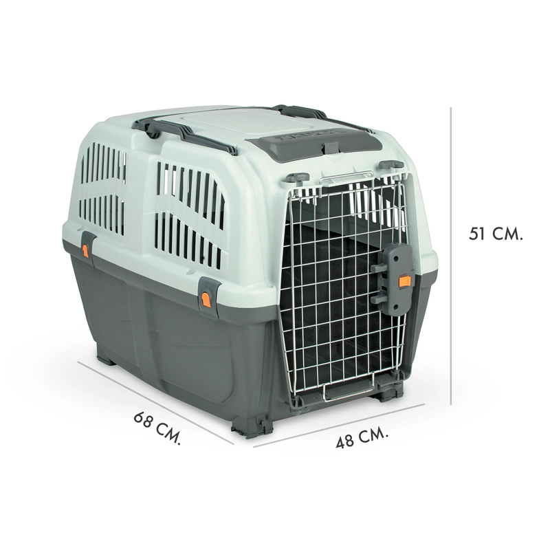JAULA TRANSPORTADORA ACERO PERROS SKUDO 4 MPS 68 CM - 4