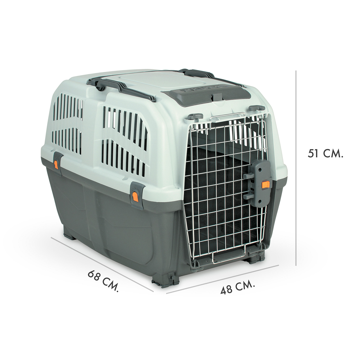 JAULA TRANSPORTADORA ACERO PERROS SKUDO 4 MPS 68 CM - 4
