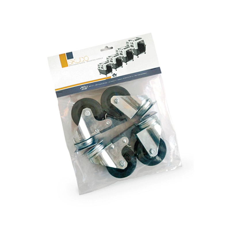 SET RUEDAS JAULA TRANSPORTADORA PERROS ACERO SKUDO 4 5 6 7 8 MPS - 1