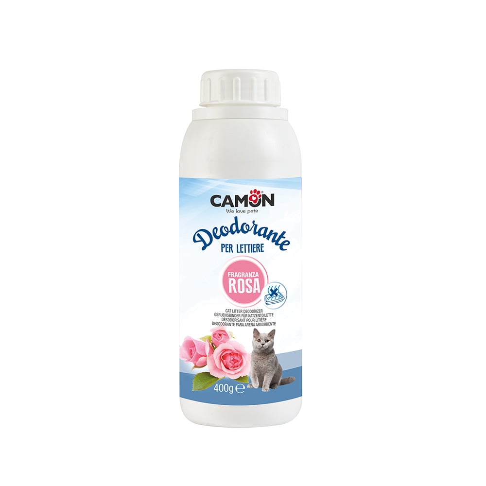 DESODORANTE SANITARIO CAMON PARA GATOS ROSA 400GR - 1