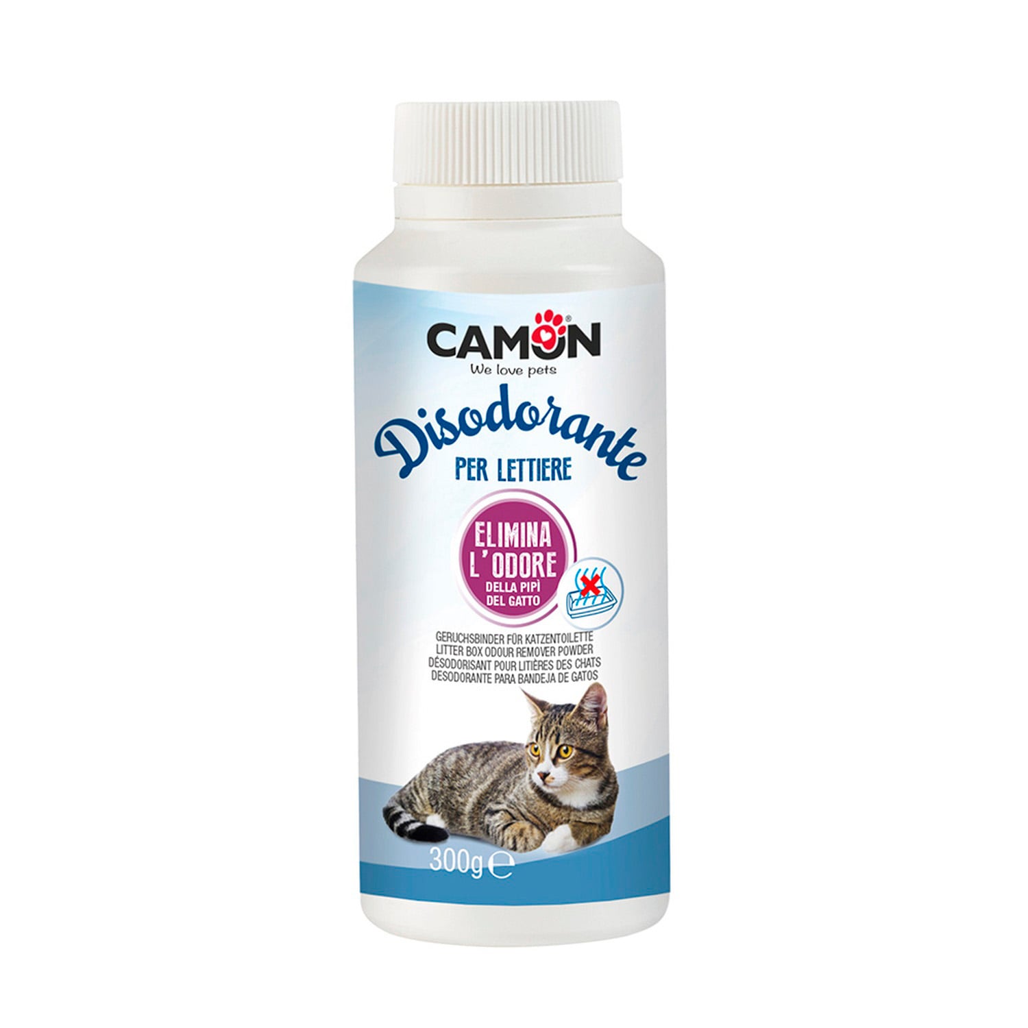 QUITA OLORES GATOS CAMON POLVO REMOVEDOR OLOR SANITARIO 300 GR - 1