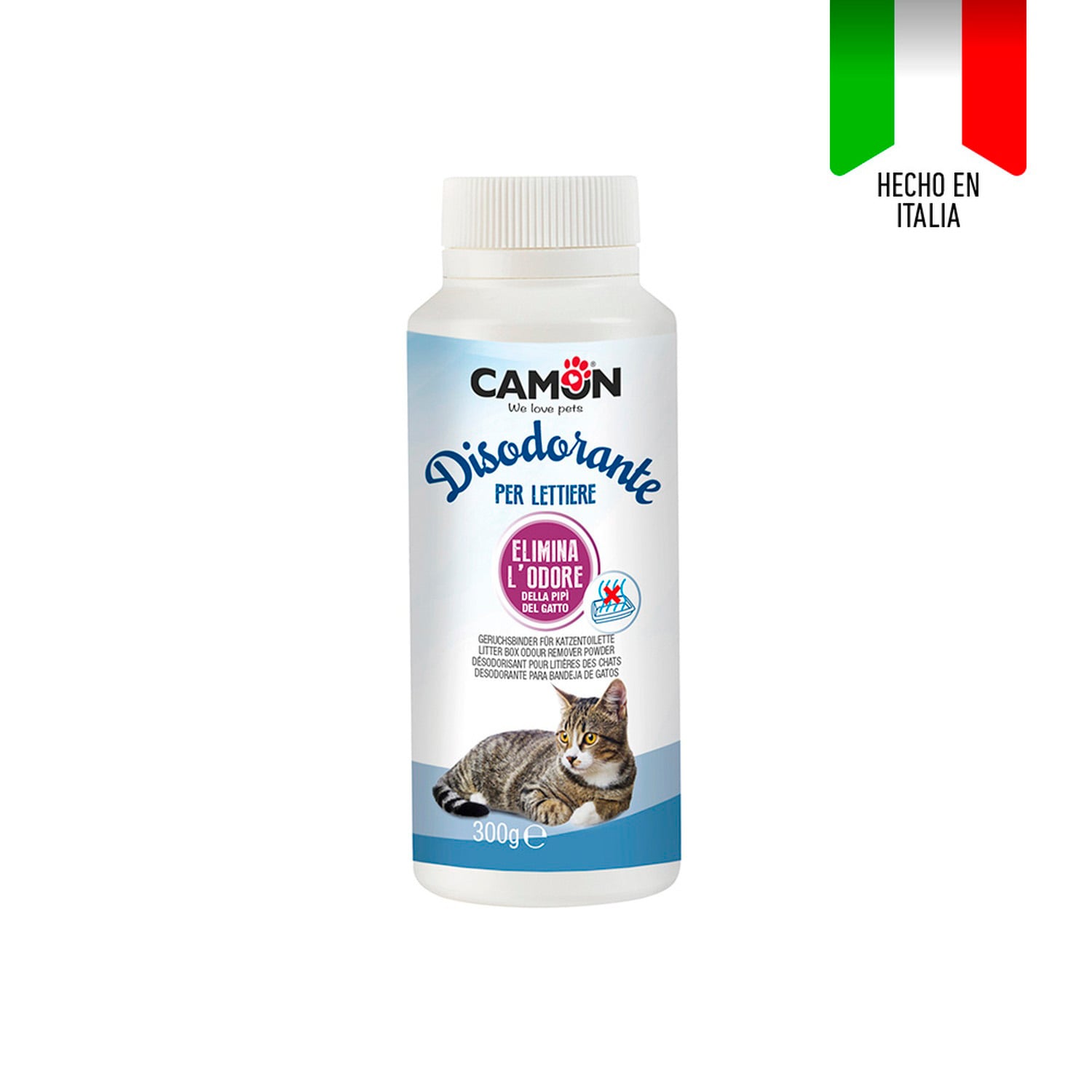 QUITA OLORES GATOS CAMON POLVO REMOVEDOR OLOR SANITARIO 300 GR - 3