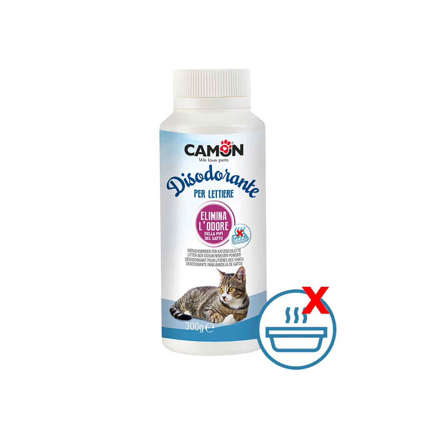 QUITA OLORES GATOS CAMON POLVO REMOVEDOR OLOR SANITARIO 300 GR - 5