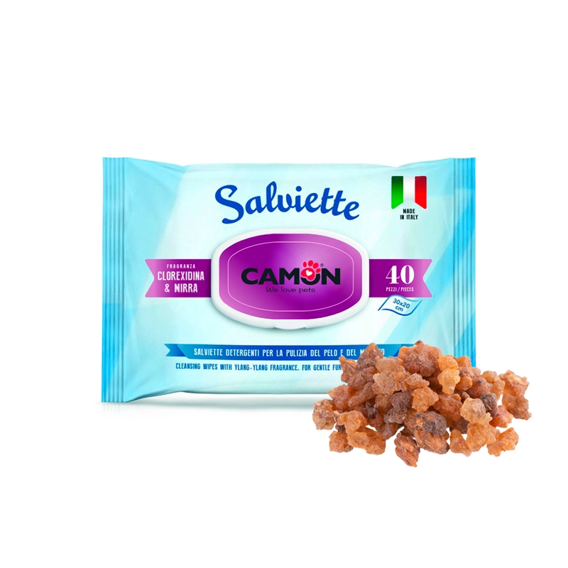TOALLITAS HUMEDAS PERROS GATOS CAMON CLORHEXIDINA MIRA 40 UNIDADES - 2