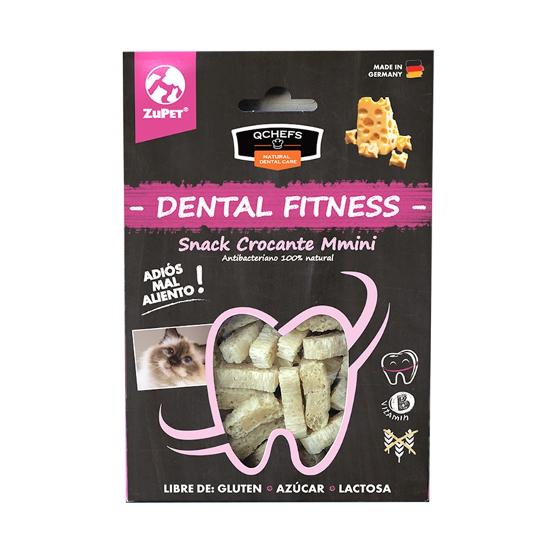 PREMIO SNACK GATOS ZUPET QCHEF DENTAL FITNESS CROCANTE MMINI - 1