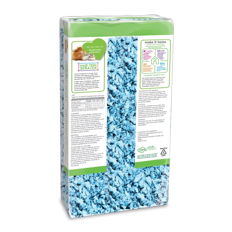 SUSTRATO PERROS GATOS HEALTHY PET CELULOSA CAREFRESH 10 L AZUL - 2