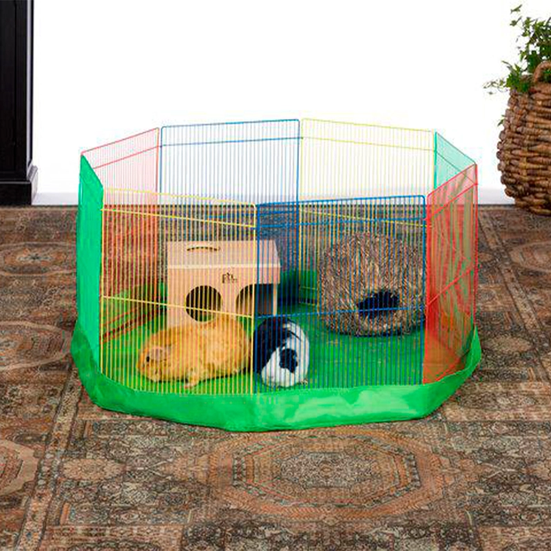 CORRAL METAL CONEJO PREVUE EXOTICOS PET PLAYPEN MULTICOLOR - 3